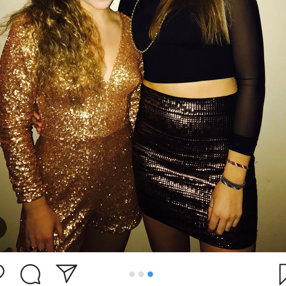 Gold romper